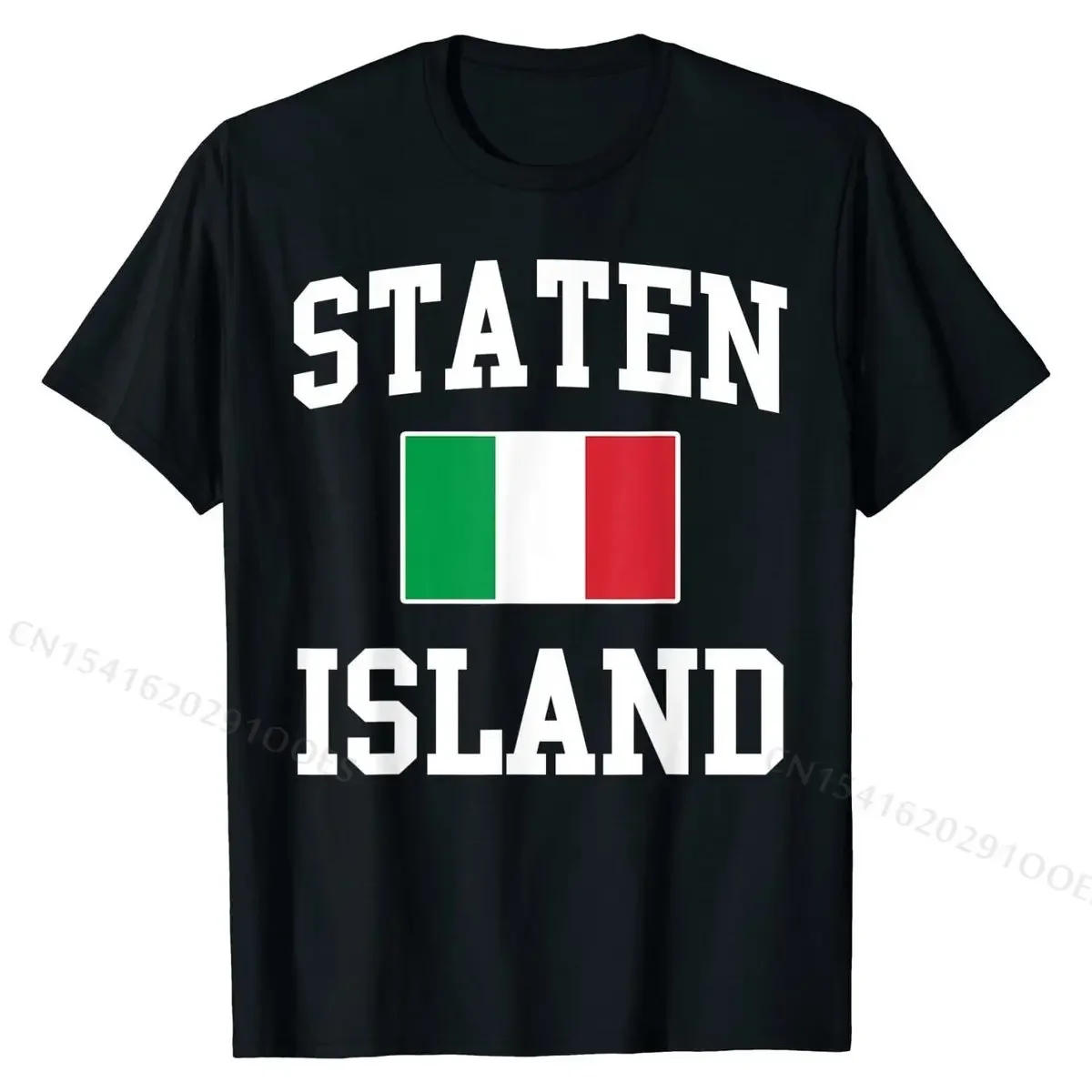 Staten Island New York Italian Flag Italy Italia Italiano T-Shirt Rife Men T Shirts Cotton Tops & Tees Gift