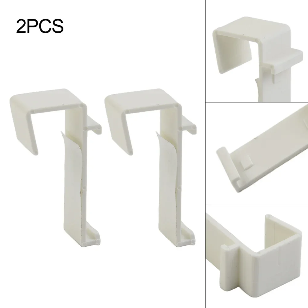 For Bedroom Bracket Curtain Accessories Without Drilling 2-20x Blind Clamp Carrier Double Roller Plastic Sash Door Holder White