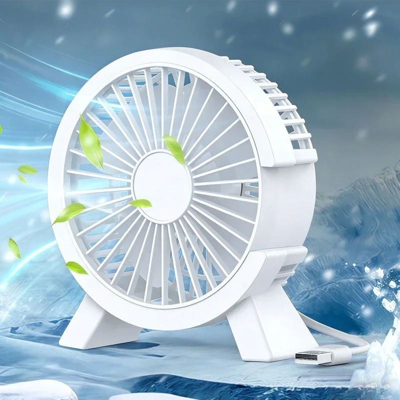 1/2/4PCS USB Mini Desktop Fan Quiet Portable Cooling Electric Fan for Office Student Home Computer Desk Use