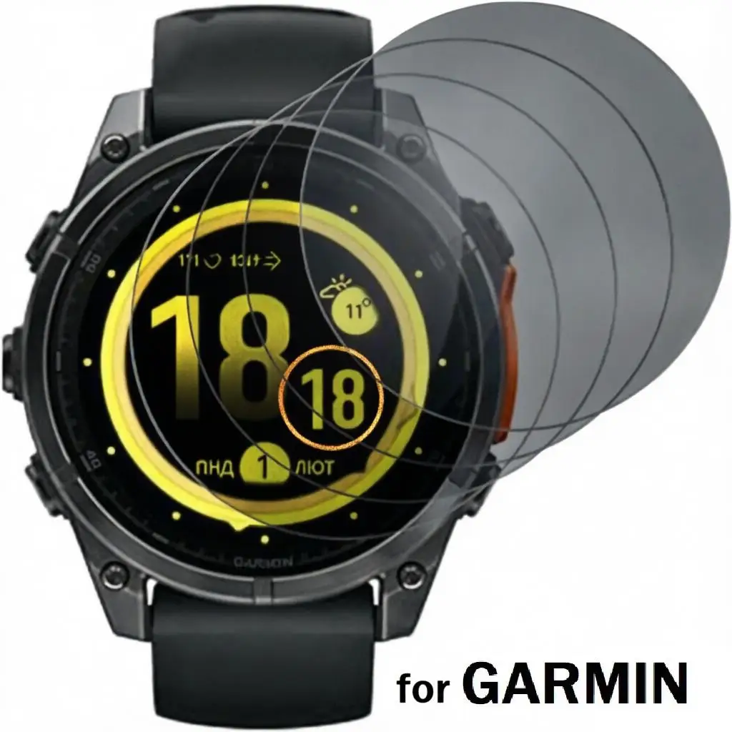 1-5 Peças Película de Hidrogel Anti-Risco e Privacidade para Garmin Instinct 3E 2S 2X 1, Protetor de Tela Suave para Instinct 3 AMOLED 45mm 50mm