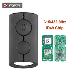 YIQIXIN 원격 자동차 키, 야마하 NVX NVX155 Nmax125 Tmax 2016 XMAX XMAX300 QBIX AEROX JAUN S 433MHz ID49 칩