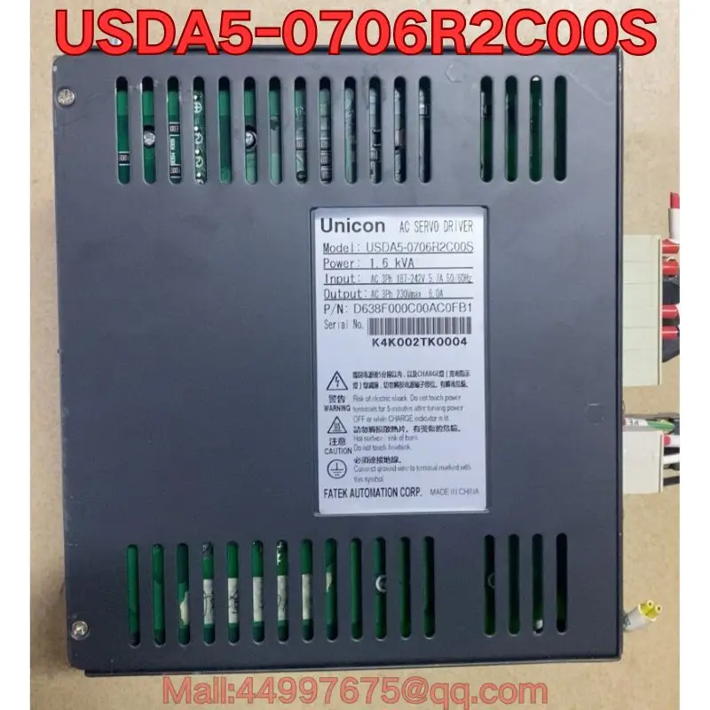 

Second-hand USDA5-0706R2C00S servo drive function test is normal Latest quotation in October 2025