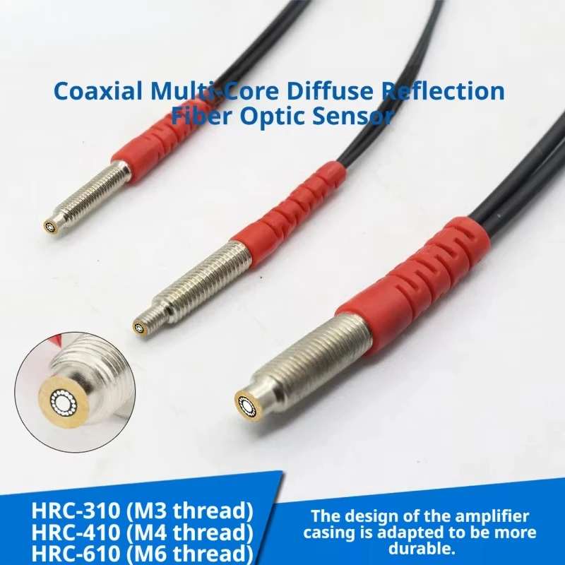 M3 M4M6 Coaxial Multi-core Diffuse Reflection Fiber HC-310 410 610 Fiber Amplifier Probe Sensor