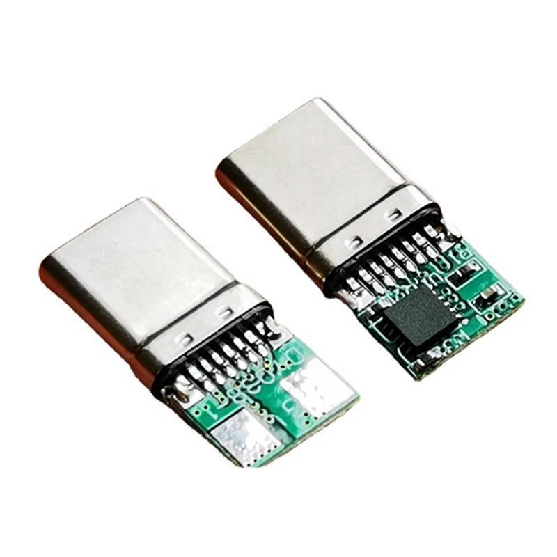 10 pz 12 V PD/QC Decoy Board Modulo di Carica Veloce Con Shell PD 2 3.0 DC Trigger USB Tipo-C Maschio QC4 connettore di carica