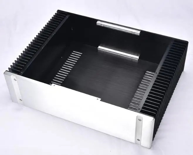 Full Aluminum class A power amplifier home audio amp DIY chassis heatsink case box 430*120*311mm