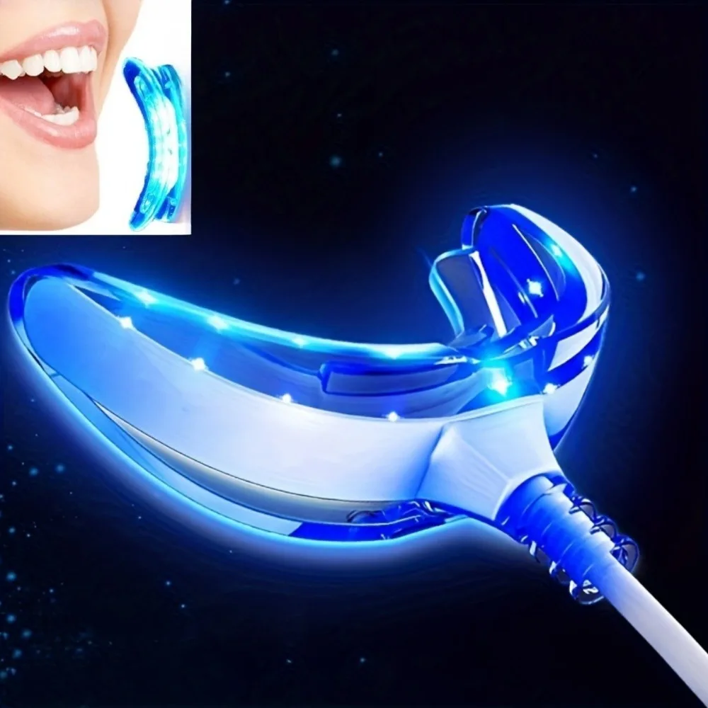 Lámpara de blanqueamiento Dental 3 en 1, 16 luces, portátil, recargable por USB, luz azul, producto de blanqueamiento Dental, belleza, salud, higiene bucal