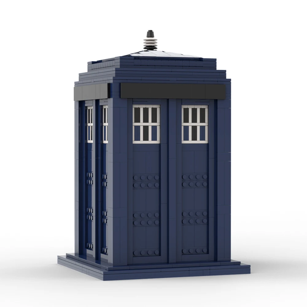 Telephone Booth Tardis Model Time and Relative Dimension in SpaceTardis from Doctor Who 1194 Pcs Building Bricks Toys for Kids