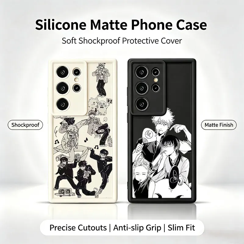 Anime G-Gintama Silicone Phone Case For  Samsung Galaxy S26 S25 S24 S23 S22 Ultra Plus S21 S20 FE Shockproof Cover