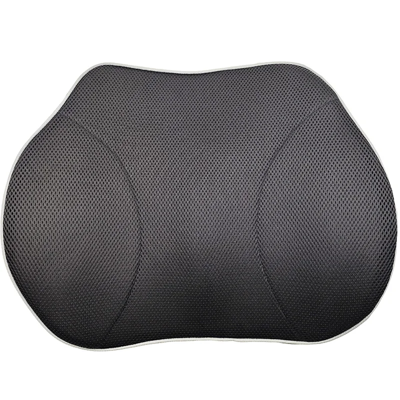 Universal wheelchair backrest cushion is easy to install, made of aluminum alloy with memory foam filling for comfort