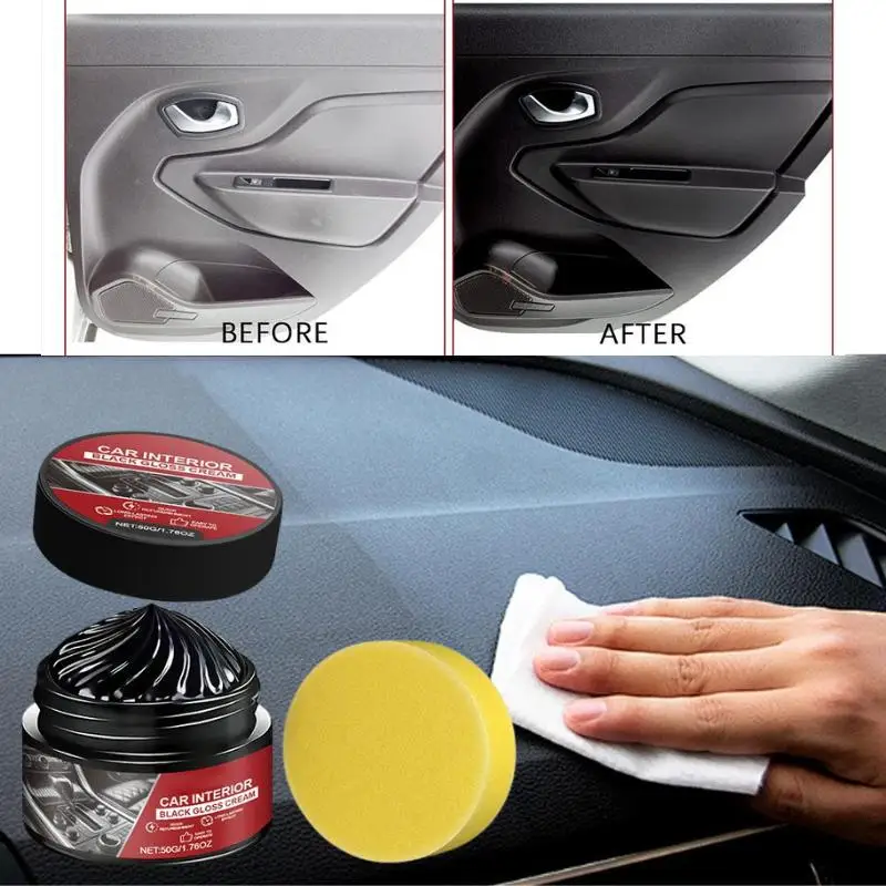 سيارة البلاستيك المرمم السيارات الداخلية الجلود تنظيف طلاء وكيل العودة إلى الأسود لمعان الشمع إصلاح السيارات تجديد اكسسوارات السيارات