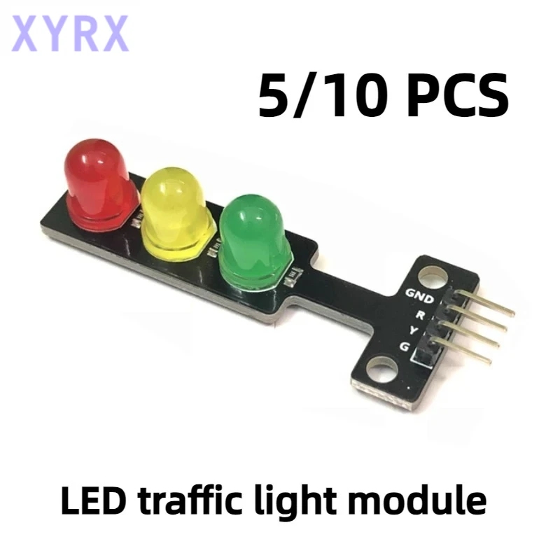 5/10PCS 5V Traffic Light LED Display Module for Arduino Red Yellow Green LED RGB -Traffic Light for Traffic Light System Module