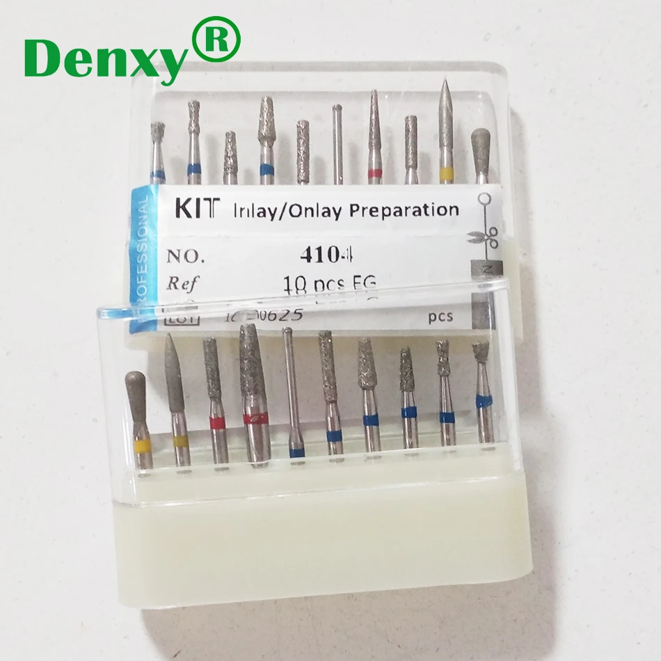 Denxy High Quality Dental Diamond Burs Dental Burs Inlay/Onlay Praparation for Dentist use Dental Lab Dental Clinic Dentist