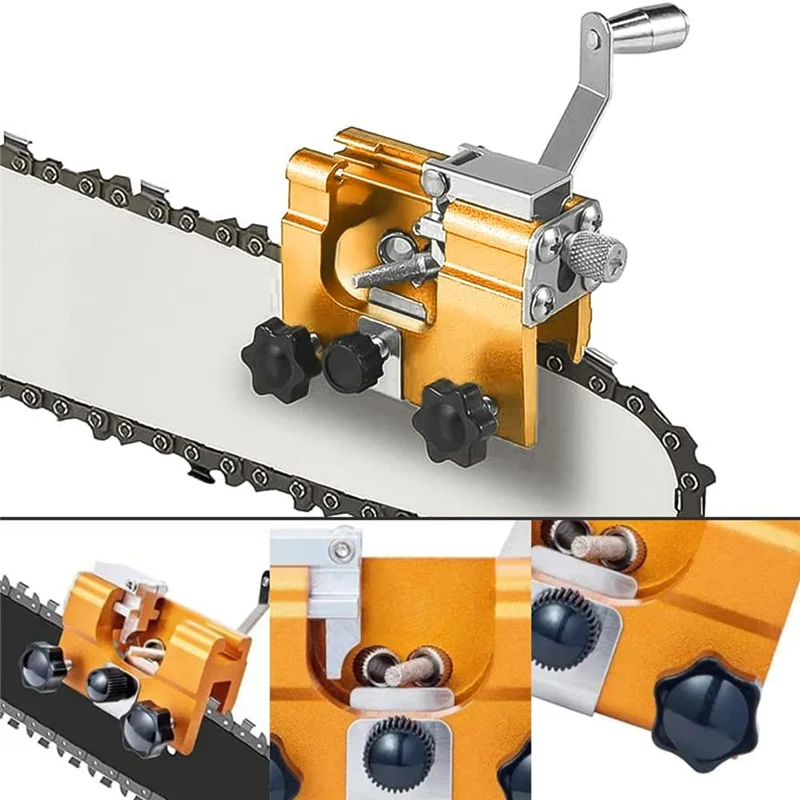 AA63 Affilatrice per motoseghe HOT per affilare catene per seghe, set di accessori per affilare motoseghe per motoseghe e molatura