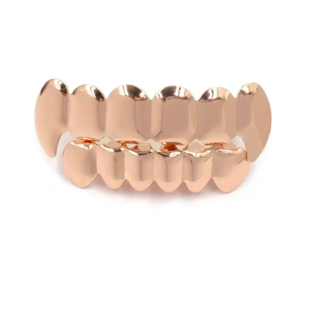 New Top Bottom Set Teeth Grillz Comfortable Durable Dental Grills Shiny Glossy Unique Halloween Tooth Fashion Accessory