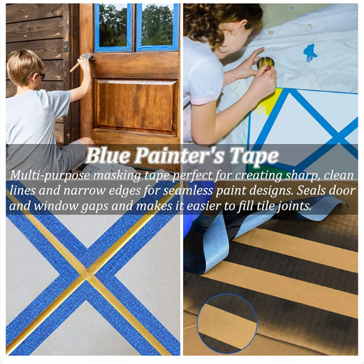 A25F-Painter Masking Tape Dispenser Applicator Machine With Cutting Tool For Tile For Repair And Beautify Painting Cracks Beauty