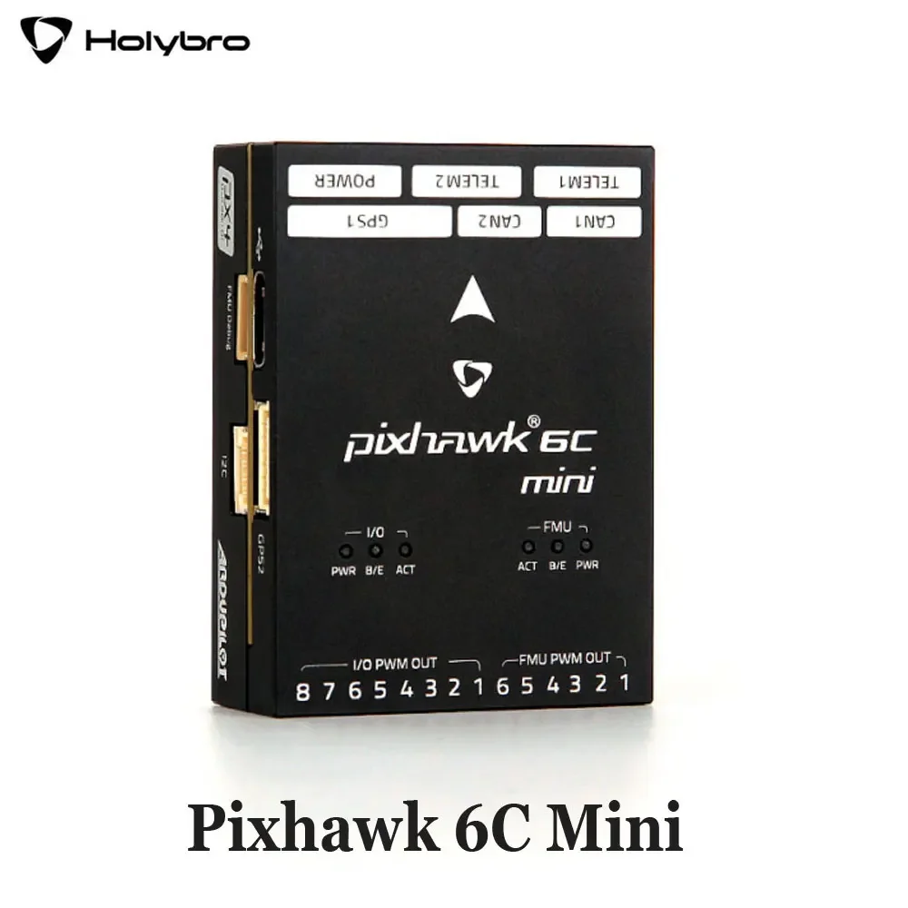 Holybro Pixhawk 6C Mini Flight Controller with PM02 V3 12S/PM06 14S Power Module and M9N/M10 GPS for RC Multirotor Airplane