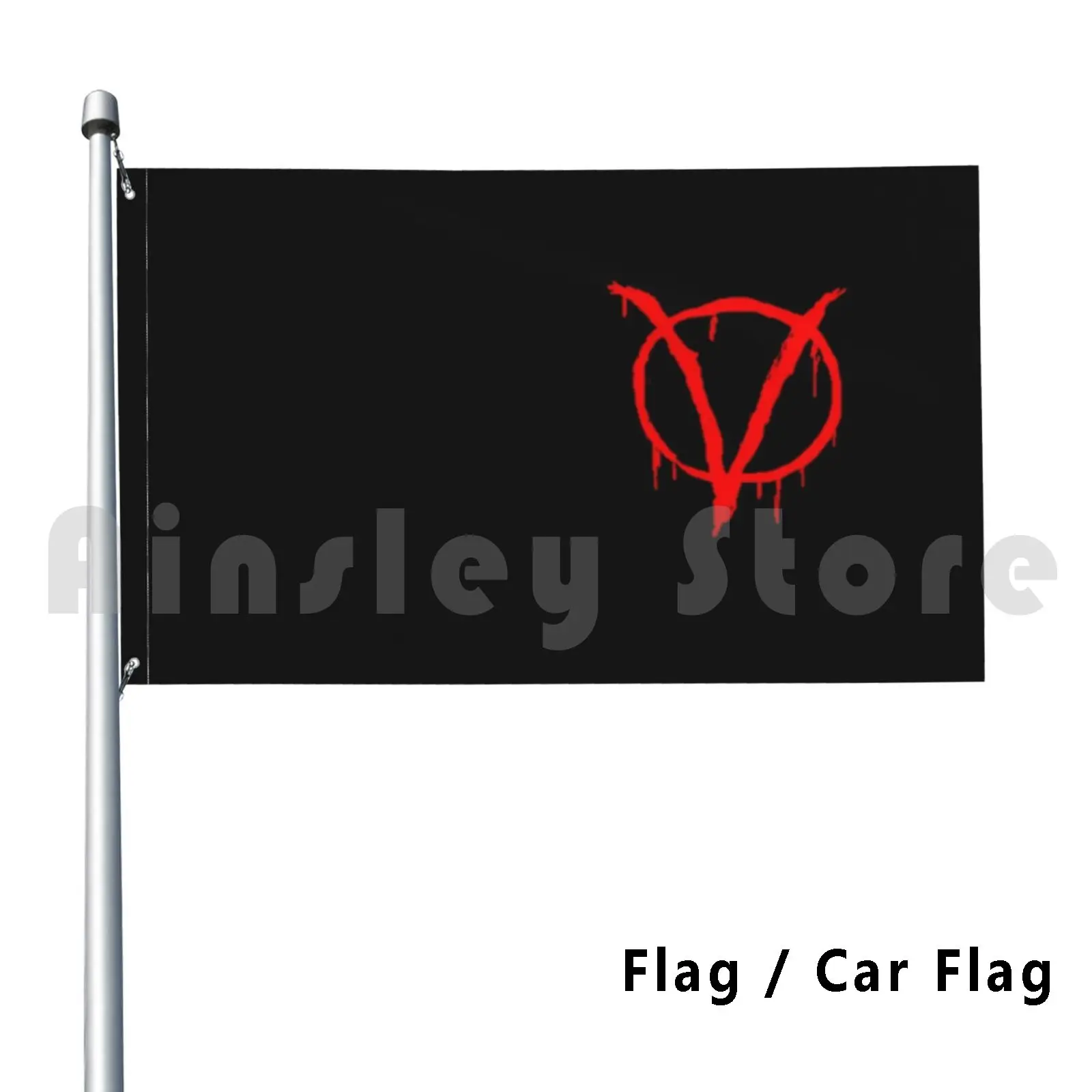 V For Vndetta Outdoor Decor Flag Car Flag V For Vendetta V Anonymous V For Vendetta Guy Fawkes Movie Revolution Hacker