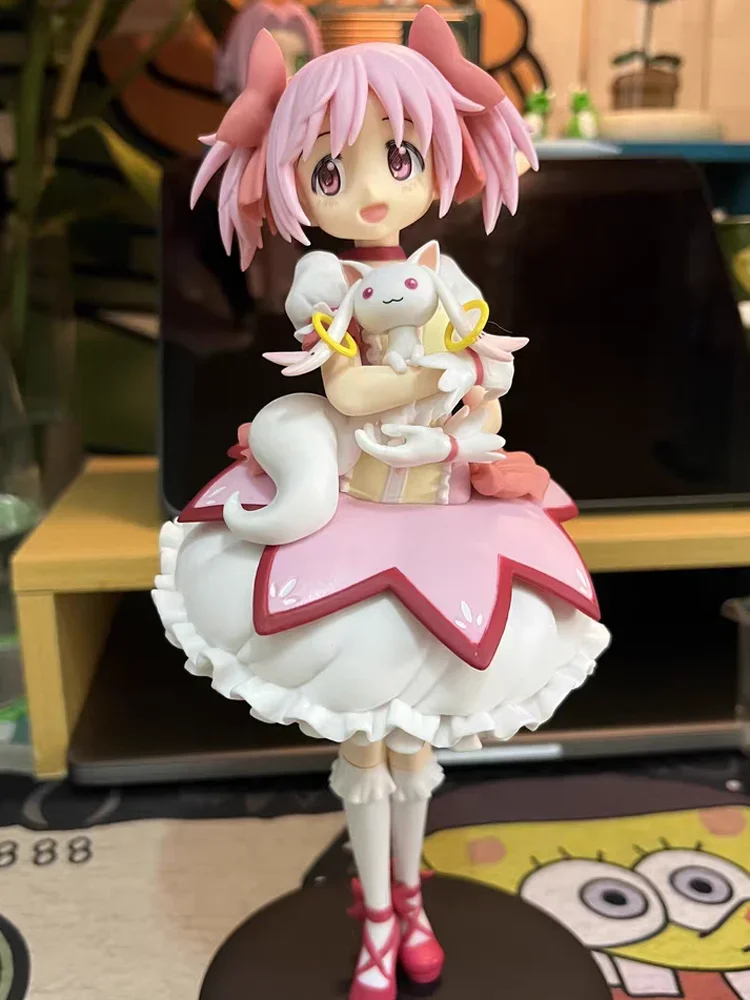 Original Kaname Madoka Miki Sayaka Figure Anime Kawaii Girl Collection Action Figurines Model Statue Dolls Kids Toys Gift Decor