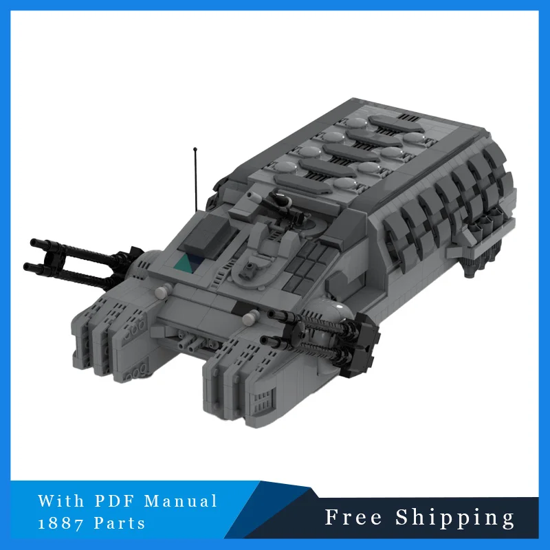 

1887 шт., звездный битва, SeriArmored personnel CarrierRBuilding Blocks, креативные кирпичи, модель, детская сборка, дисплей, игрушки, подарки