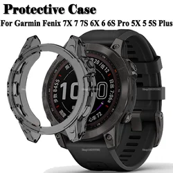 Miękka ochrona TPU przypadku dla Garmin Fenix 7 7S 7X 5S 5 5X Plus 6S 6 6X Pro inteligentny zegarek rama ochraniająca pokrywa etui typu Bumper