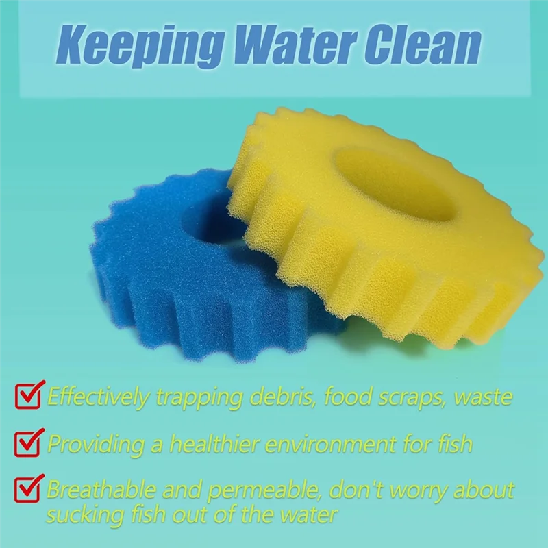 

ABFS For VIVOGROW Replacement Sponge Media Pad For VIVOHOME Grech Pond Bio Pressure Filter Foam Koi Fish
