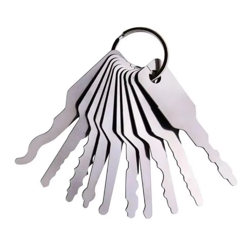 24/10Pcs Locksmith & Auto Lock Pick Tools Combo Kit for Beginners/Pros, Titanium-Plated Car Unlock Extractor Set