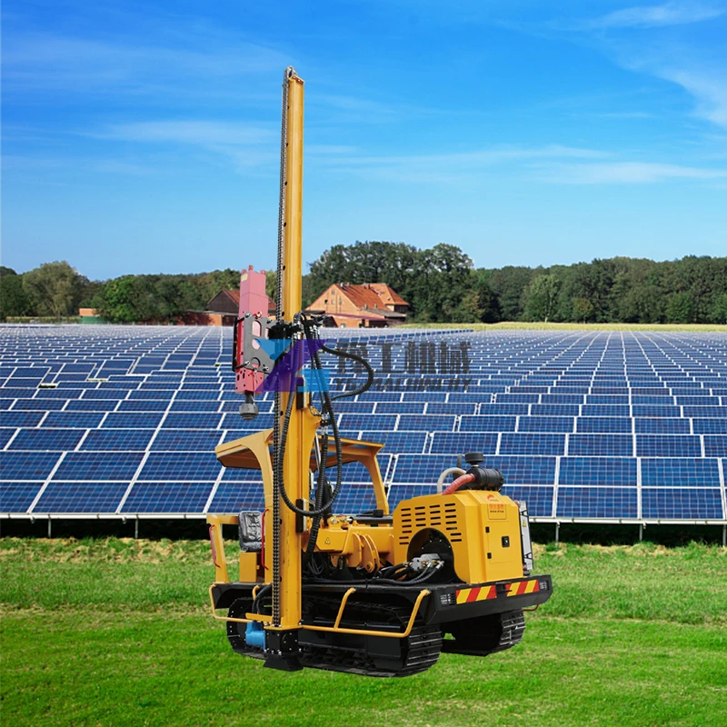 Fast Shipping Screw Piles Bore Pile Drilling Machine Ground Screw Solar Pile Driver Machine