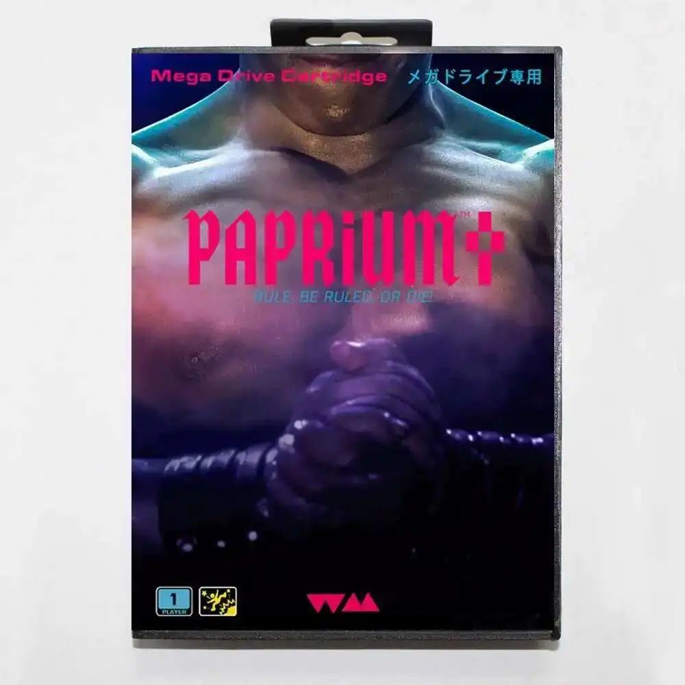Игровой картридж Paprium 16 бит MD, игровая карта с крышкой JP, Розничная коробка для Sega Mega Drive