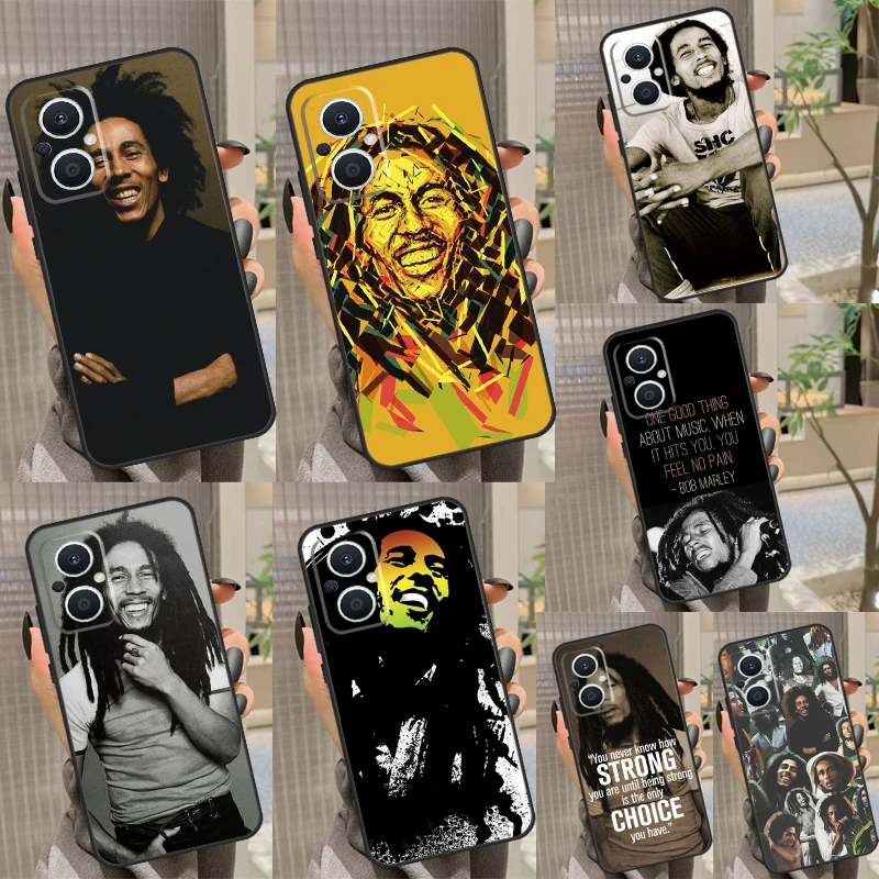 Bob Marley Quotes Rasta Reggae Back Cover For OPPO Reno 6 7 8 Lite 3 4 5 Z 2Z 8T OPPO Find X6 Pro X2 X3 Neo X5 Lite Case