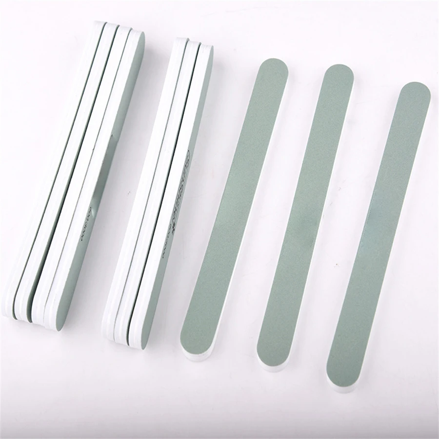 Lima de uñas de doble cara, pulidor de uñas Natural de grano 600/3000, lima de pulido, herramienta de manicura profesional, 10 Uds.