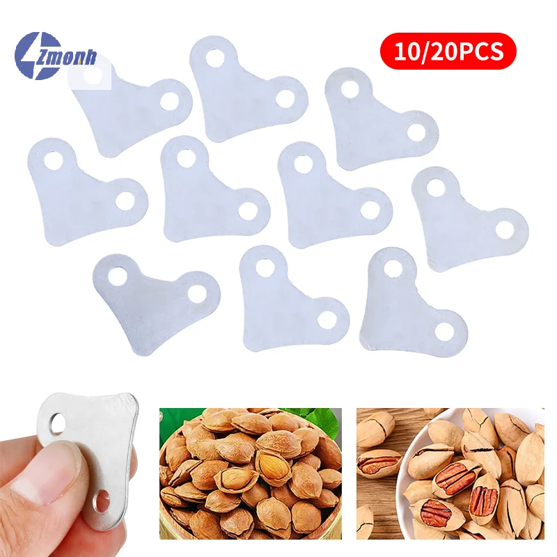¡Nuevo! Herramienta multifuncional para abrir nueces, herramienta para pelar nueces, triturador de nueces de macadamia, herramienta pequeña práctica para pelar nueces de nogal/almendras/pecanas, 10/20 piezas