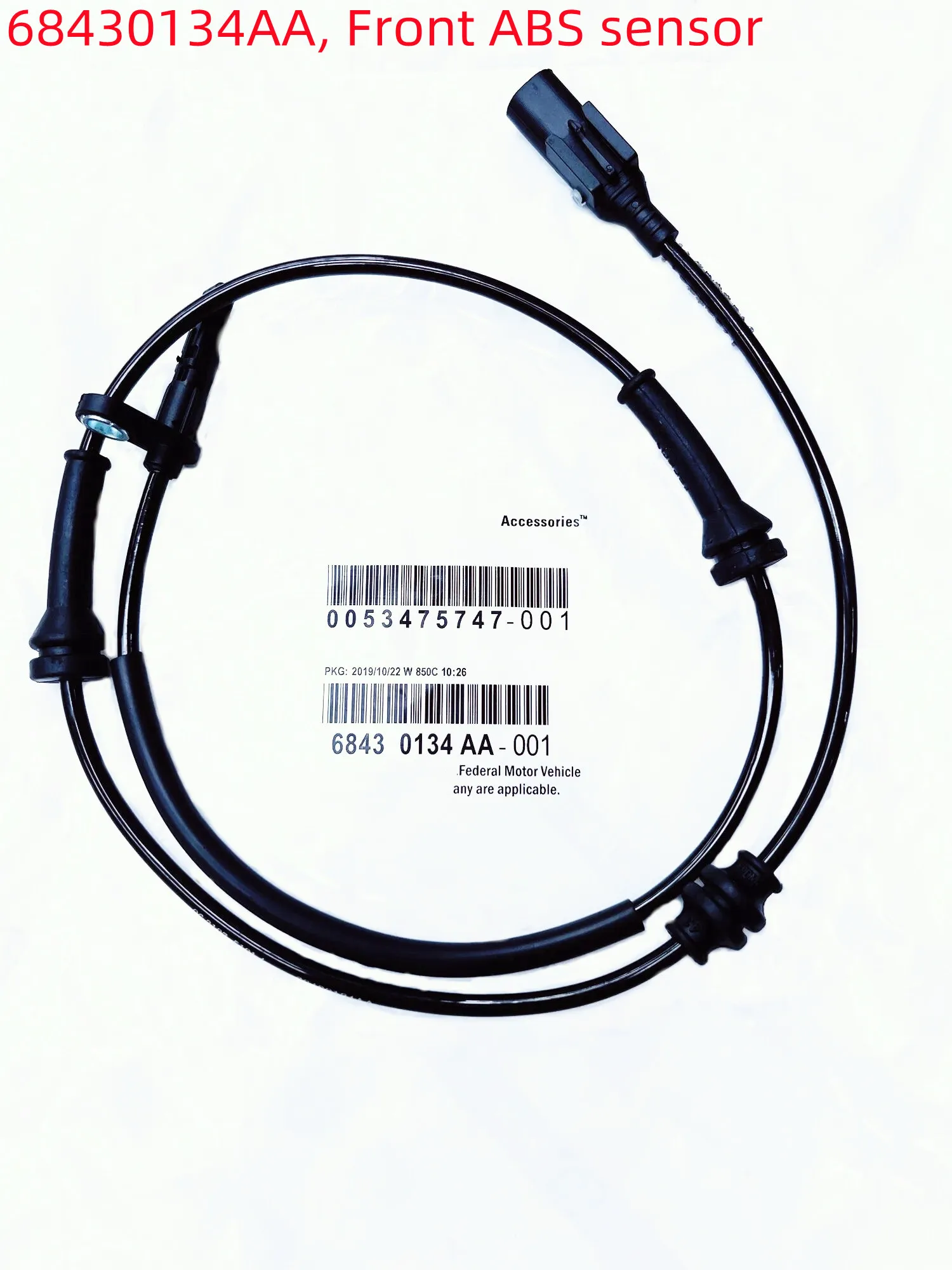 WAP02 Front Wheel Speed Sensor, Front ABS Sensor, 68430134AA, 68563836AA,  For: Compass MP, M6, M4, Guide, Trailer, 2018-2025