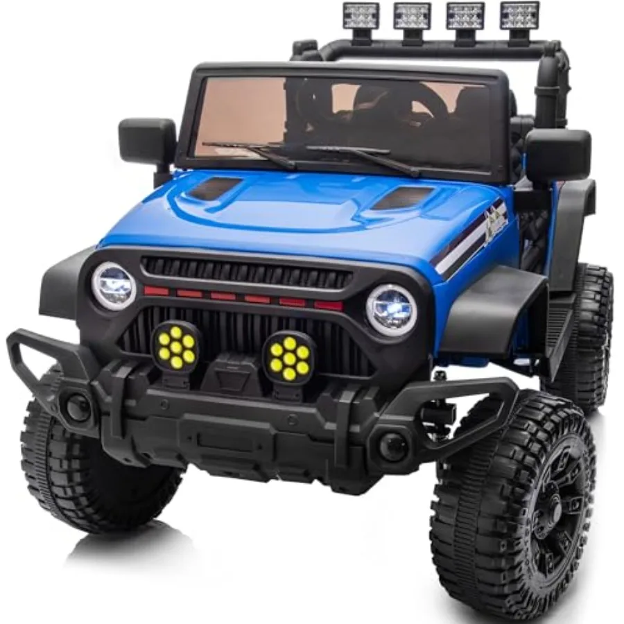

24V Ride on Car Electric Vehicles Car Ride on Toy Truck for Toddlers 3-5 w/Remote Control 400W Motor - Blue
