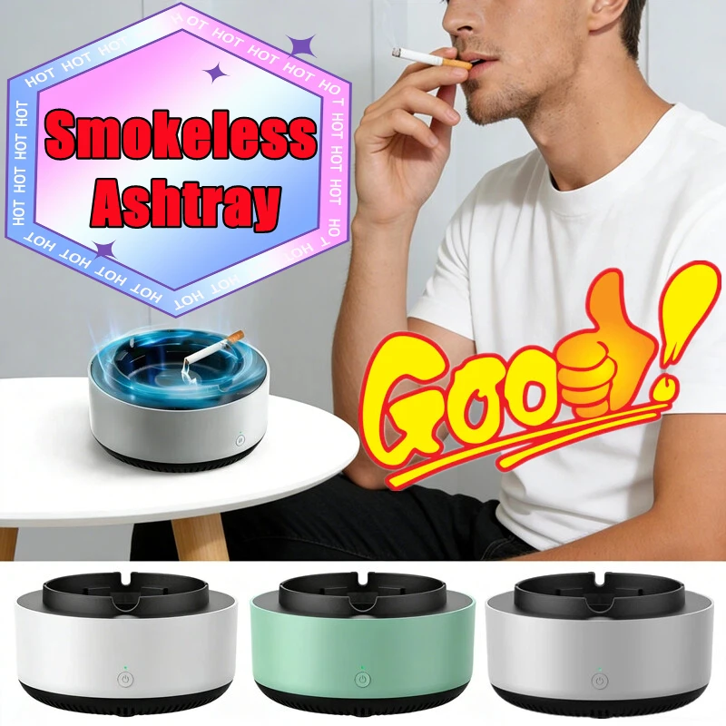 

Новая портативная бездымная пепельница-очиститель воздуха с многоступенчатой фильтрацией, удаляющая запах дыма, для дома, офиса, автомобиля, защита от пассивного курения