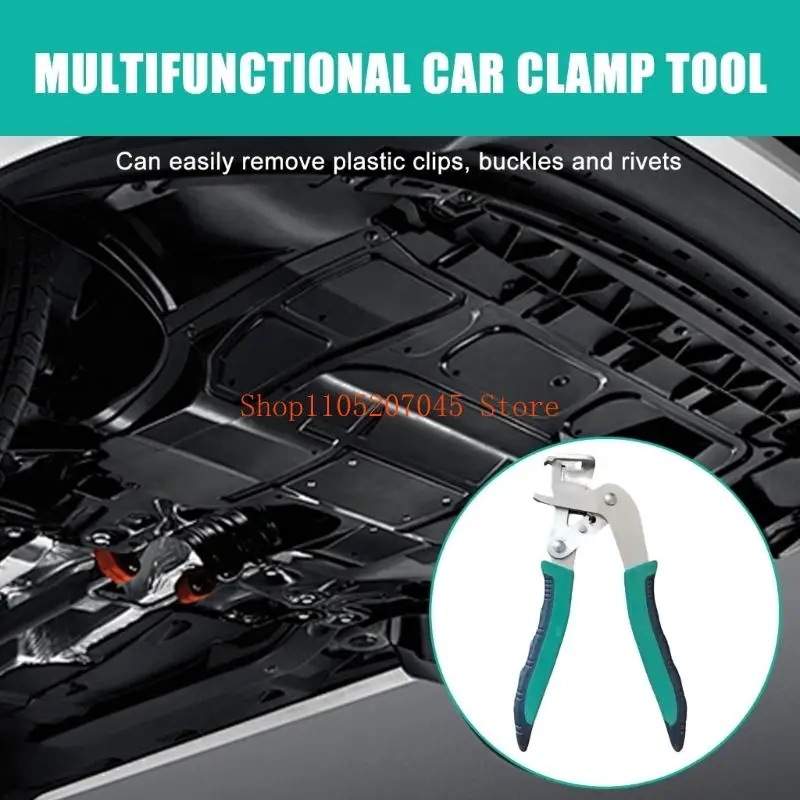 37cd Ergonomic Staple Removal Tool Spring Mechanism Nonslip Handle For Vehicle Door Trim Dashboards Bicycles Tire Maintenance