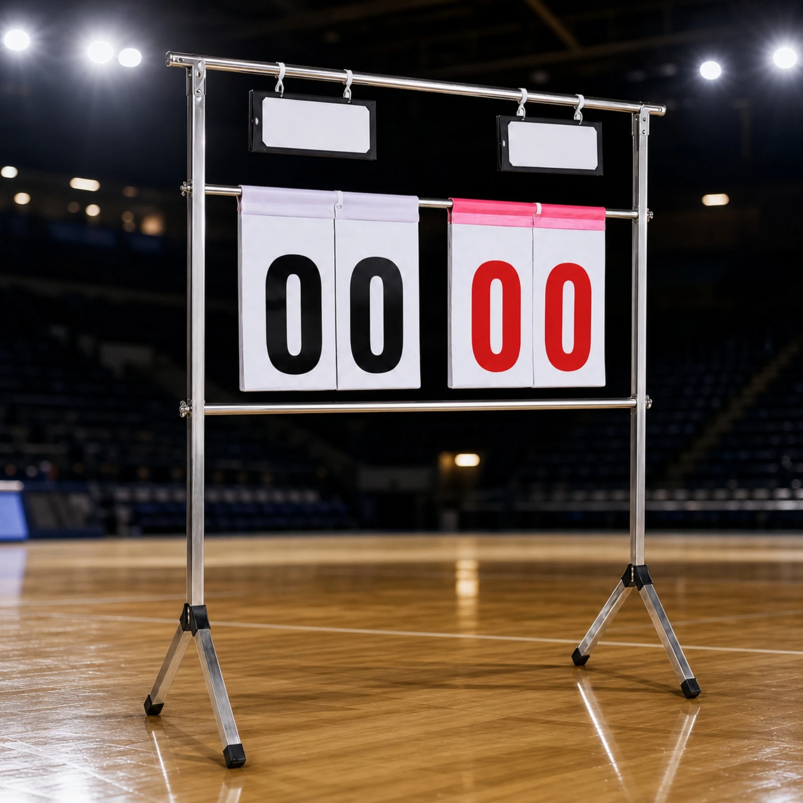 Flip Scoreboard with Stand High-Visibility Manual Scoreboard with Stand Scoring Board Portable for Schools, Gymnasiums