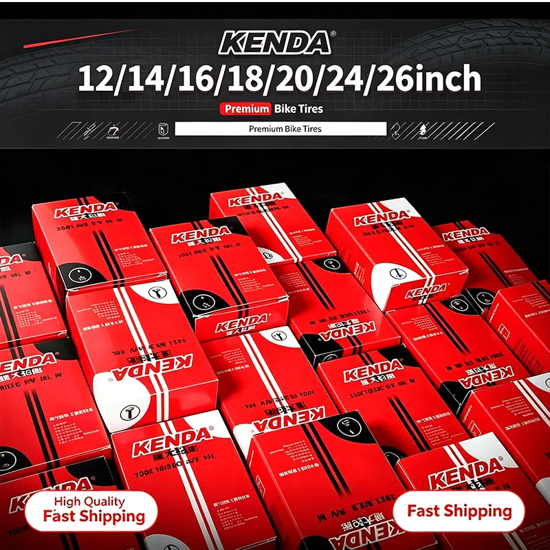 1 Stück KENDA Butyl-Gummi Fahrrad-Innenreifen 12/14/16/18/20/24 Zoll Schrader AV Presta FV MTB Rennrad Ersatzteile