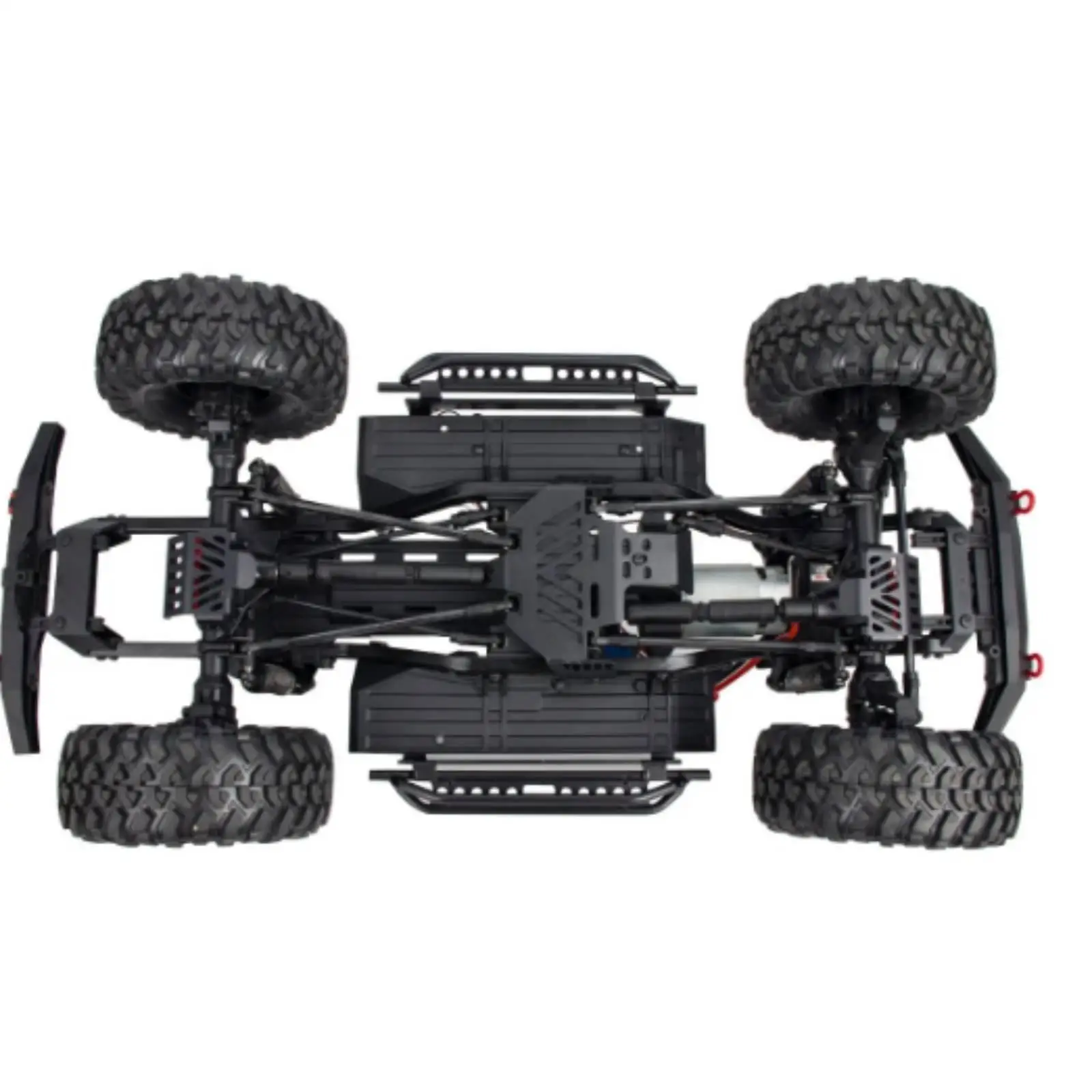 Rock Crawler-Trail Steps Black Metal Side Steps with Mounting Hardware 1/10 Scale Crawler Running Boards for Trail Rig Builds,