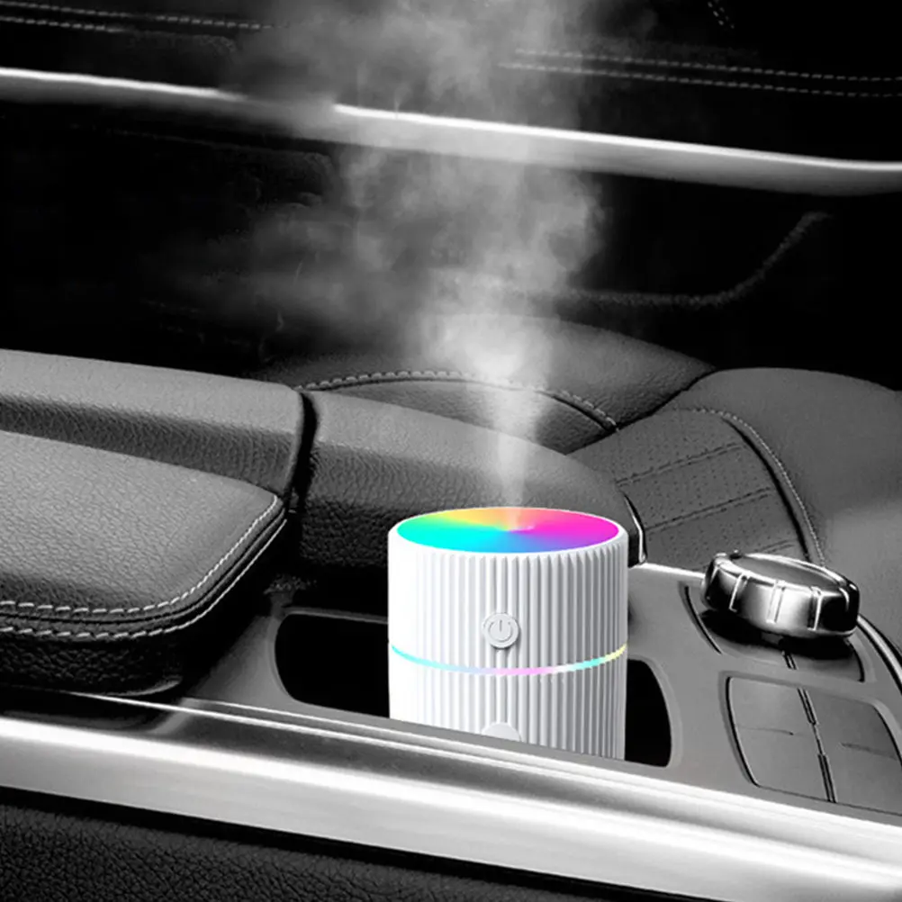 1Set Colorful LED Mini Air Humidifier USB Charging Portable Fragrance Diffuser for Desk Bedroom Office Living Room Kitchen
