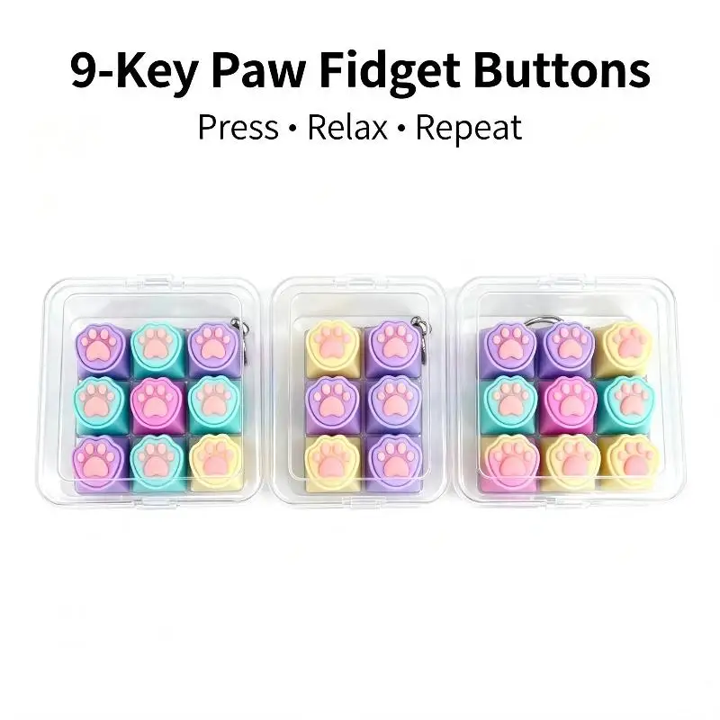 Keycap Keychain A Stress-Relief Toy In The Form Of A Keycap Keychain Experience The Joy Of Pressing The Toy Keychain