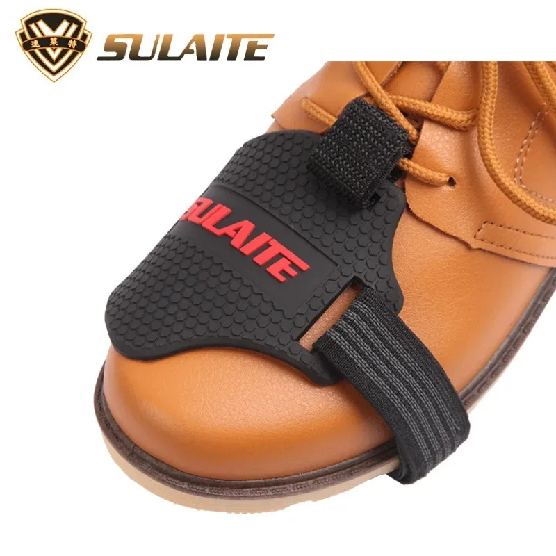 SULAITE Motorcycle Shift Pad Gear Shoe Cover Durable Lightweight Boot Protector Adjustable for Riding Moto Accessaries