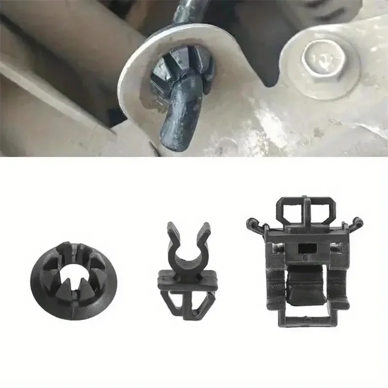 3Pcs/Set Car Hood Lever Bracket Fastener Automotive Interior Plastic Fastener Clip Opener Retainer Grommet Clip 90601-S84-A01