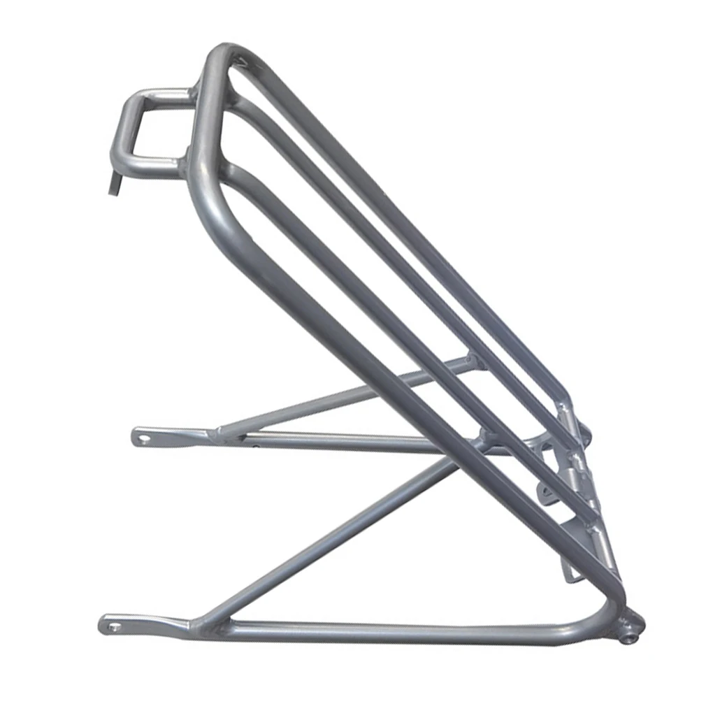 PODAY Foldable Bicycles Rear Shelf Racks with Wheels Riding Carrier image 3