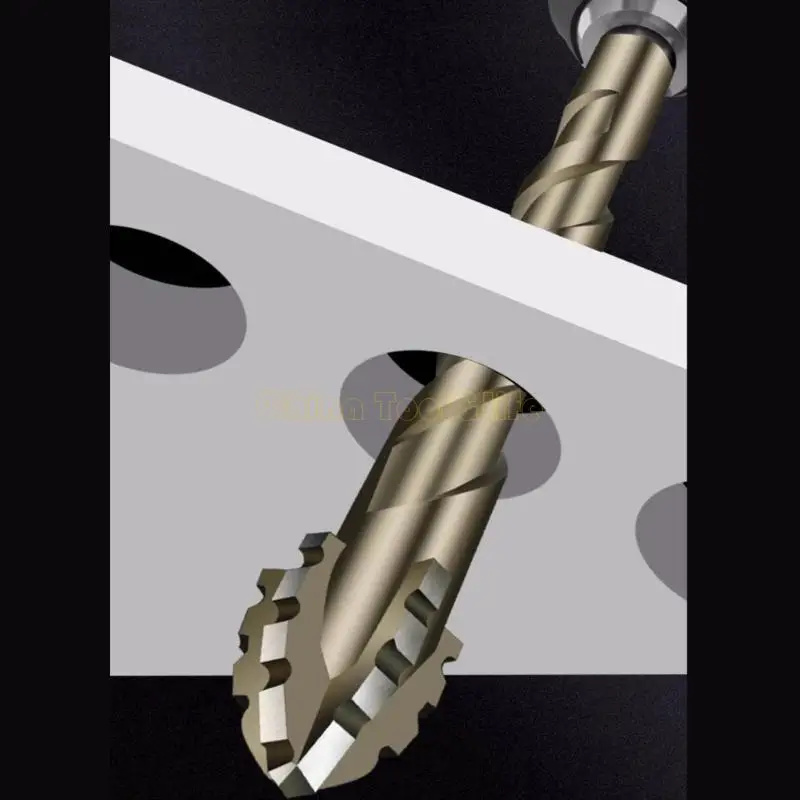 57QF 4/5Pcs Eccentric Twist Drill Bit High Strength Obliqued Head Eccentric Drill Bit