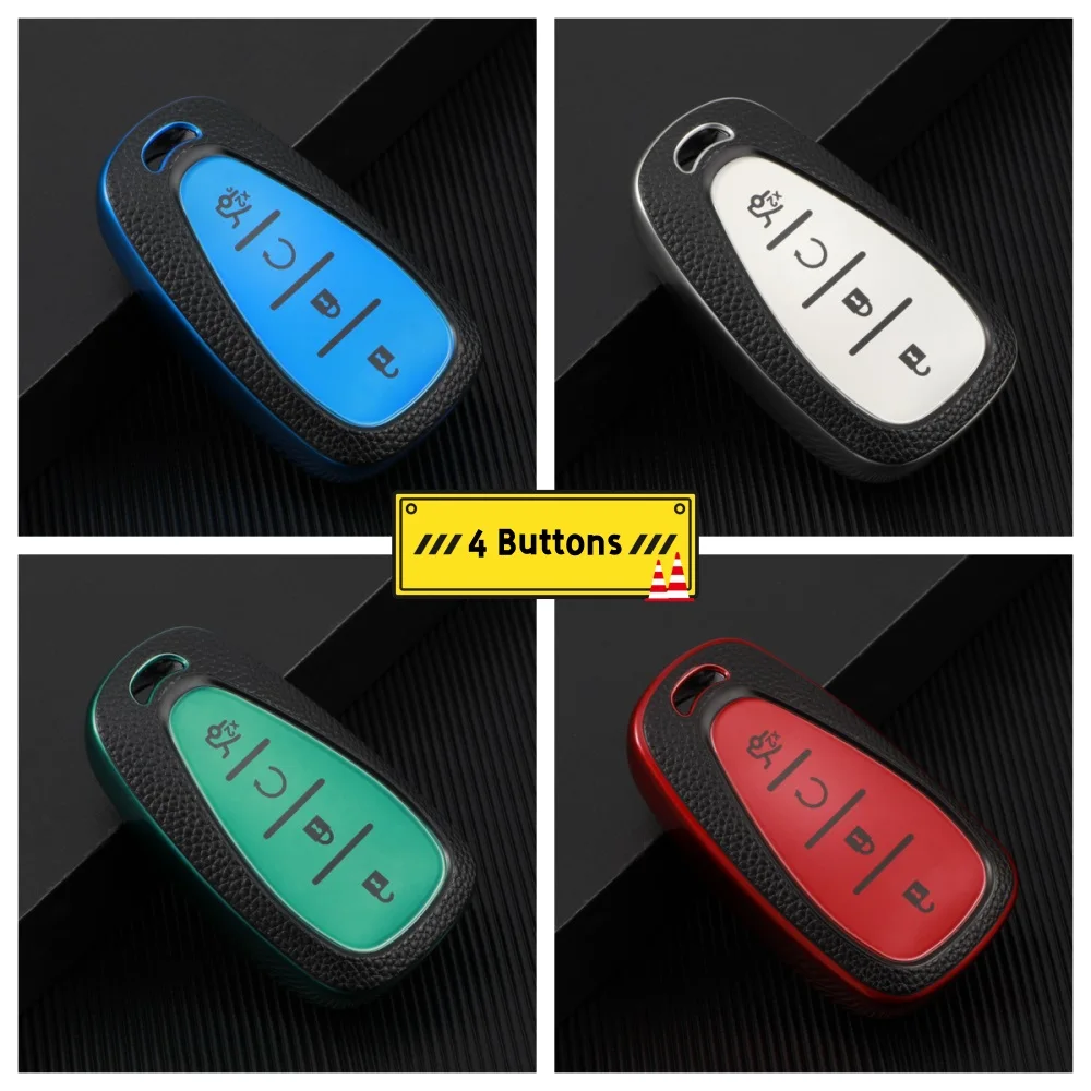 TPU Leather Car Key Case Cover Protective Shell for Chevrolet Chevy Malibu Camaro Cruze Traverse Spark Equinox Sonic Volt view 5