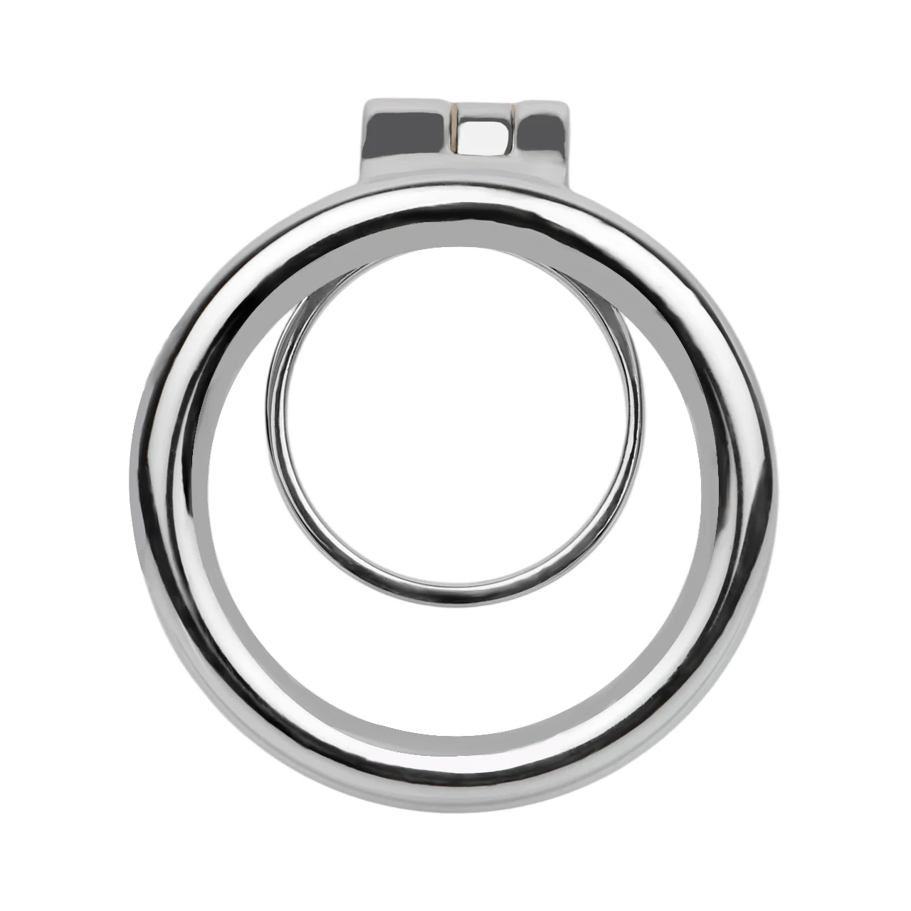 FRRK Mała klatka na penisa ze stali nierdzewnej dla mężczyzn, erotyczny blokada cewki moczowej, zabawki erotyczne, podwójne pierścienie na penisa, urządzenie do krępowania penisa dla sissy.