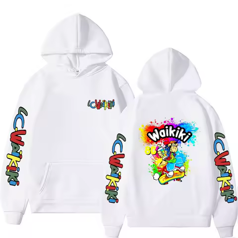 Love Graffiti Lc Waikiki Monkey Hoodie Funny Monkey Printed Sportswear Men's Fashion Street Men's Casual Hoodie