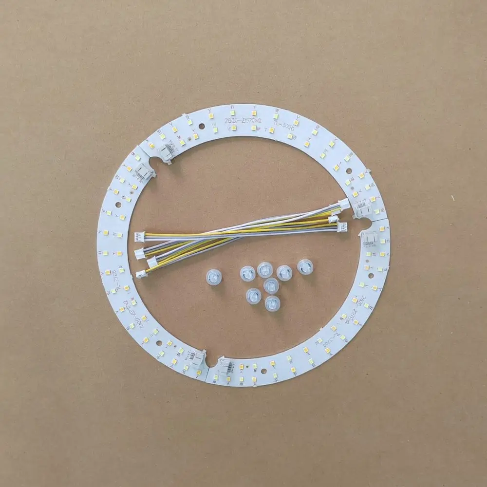 Curved Three Color LED Module For Pumpkin Ceiling Lamps Light Strip Board Replacement Lighting Fixture Repair Components