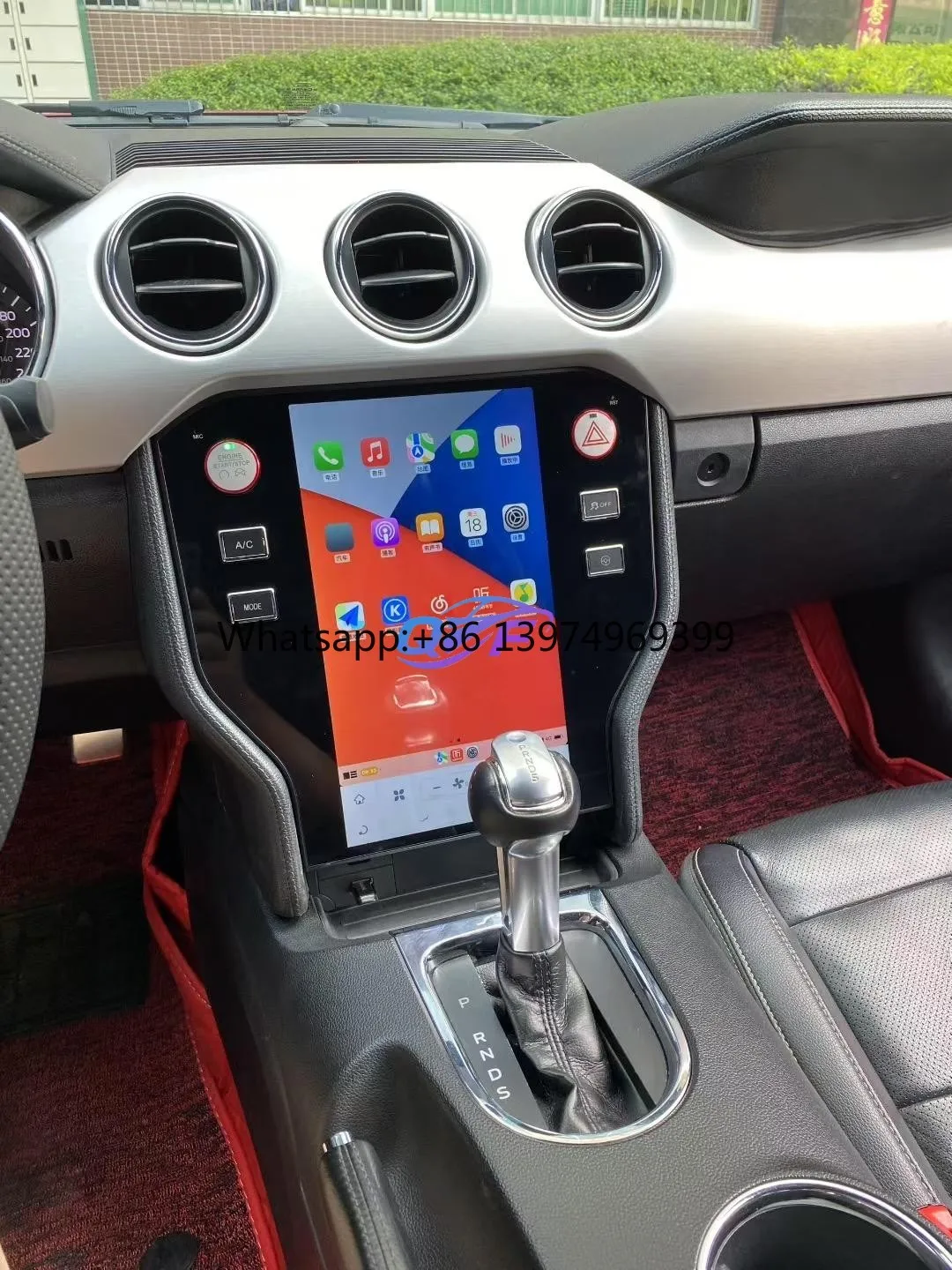Car Digital Cluster for Ford Mustang 2015-2023 Dashboard LCD Instrument Panel Virtual Cockpit Speedometer Headunit