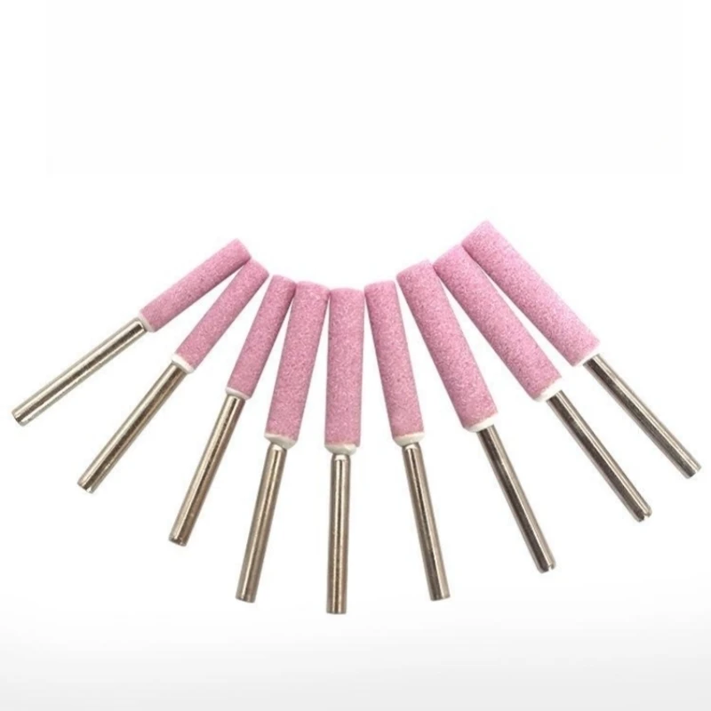 Motosserra Grinding Stone File Set para polir metais, afiar pedras, 4mm, 4.8mm, 5mm, 10Pcs